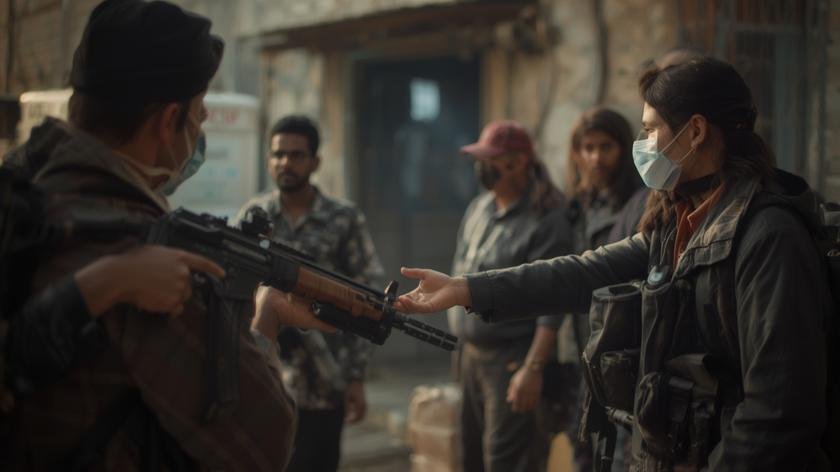 Practical process of arms trafficking stories