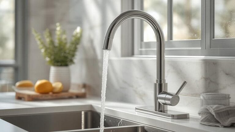best way to clean kitchen faucet