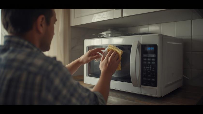 Practical process of best way to clean microwave