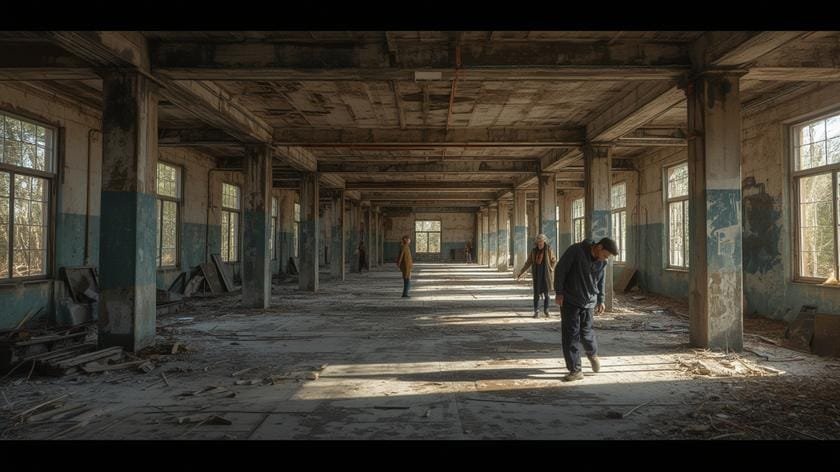 Practical process of bizarre abandoned building stories
