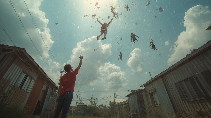 Practical process of dream about falling from sky