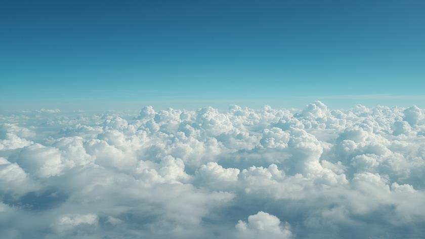 dream flying above clouds overview