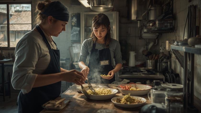 Practical process of fast homemade meals