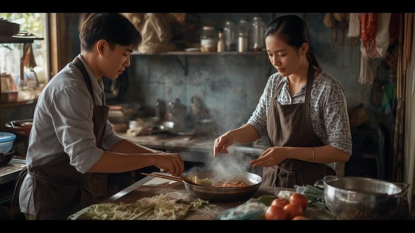 Practical process of healthy Thai cooking recipes