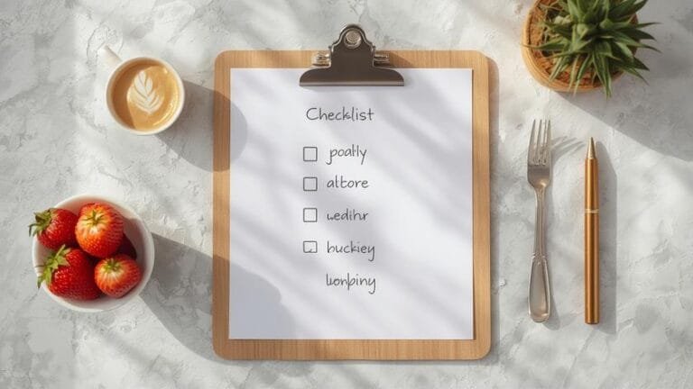 healthy habits checklist