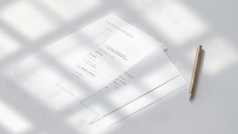 personal budget from scratch checklist