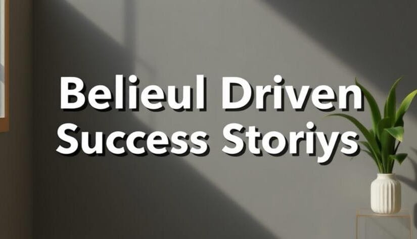 belief driven success stories