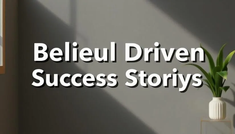 belief driven success stories