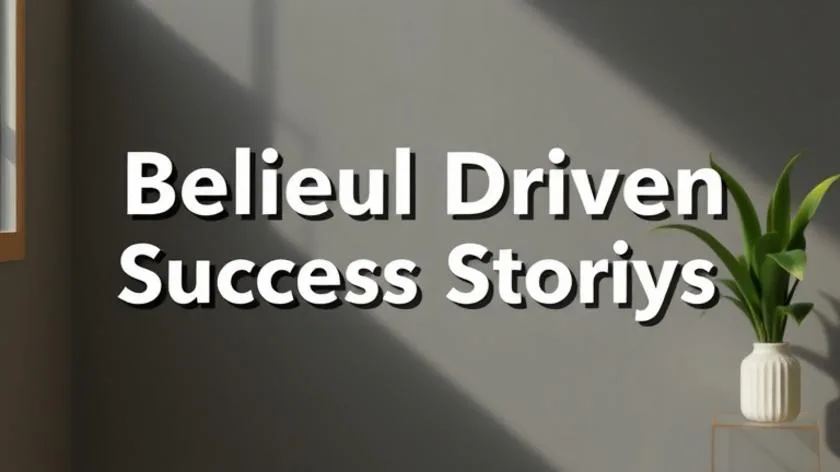 belief driven success stories overview