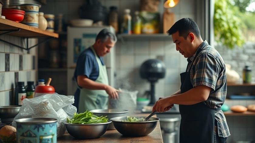 Practical process of global cuisine low effort kitchen routine