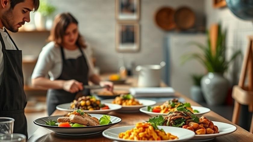 Practical process of healthy cooking gourmet plated healthy meals