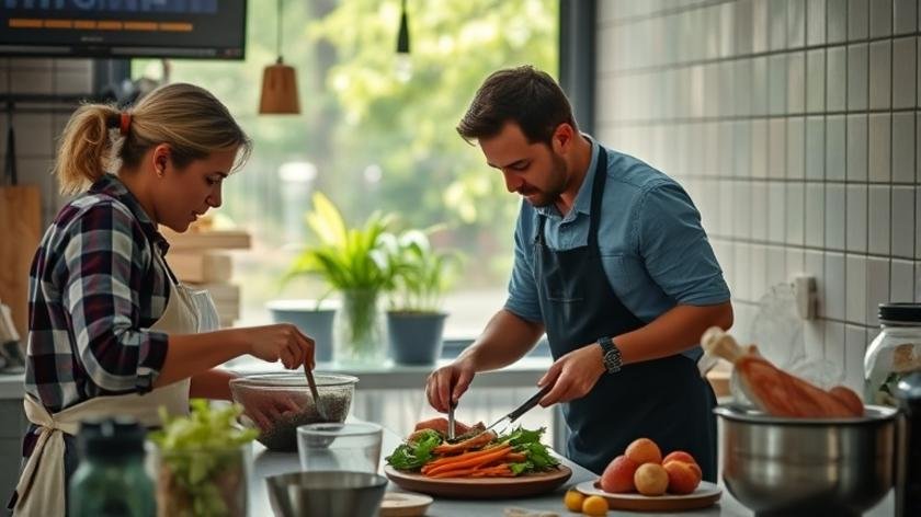 Practical process of low calorie cooking time saving daily meals