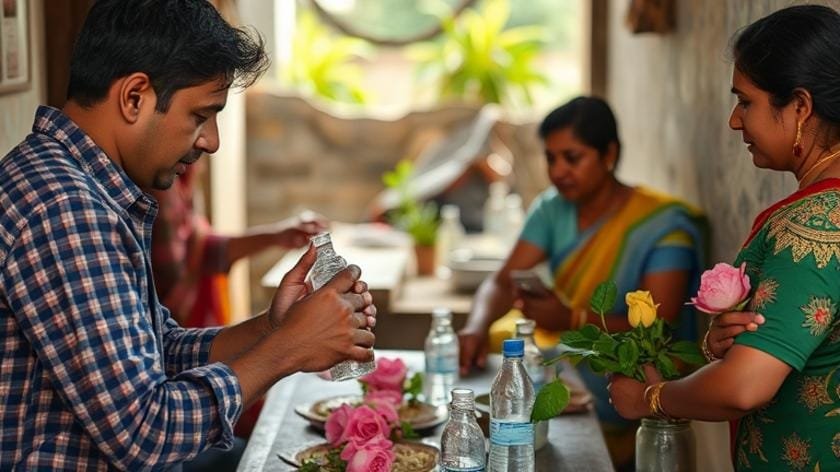 Practical process of natural remedies using rose water