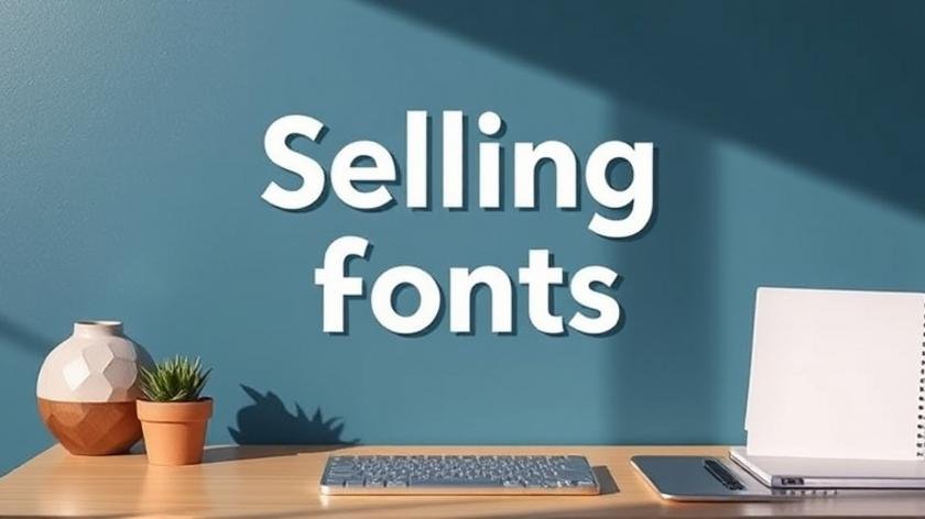 selling fonts side hustle overview
