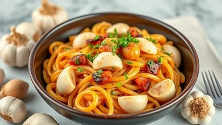 international garlic heavy dishes