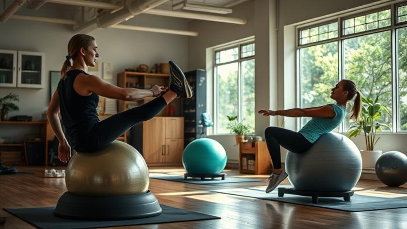 Practical process of stability ball workout routines