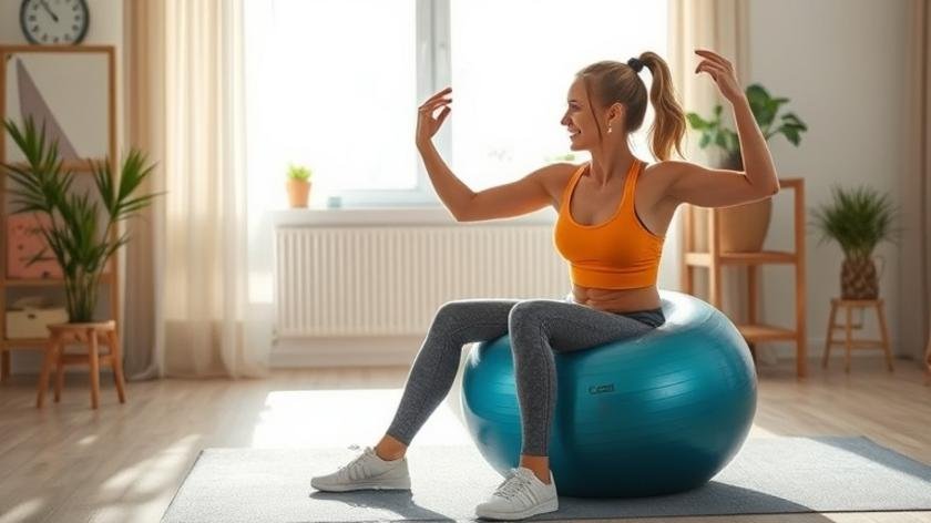 Best practices and outcomes of stability ball workout routines